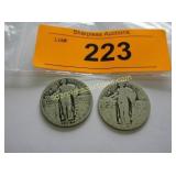 Standing Liberty quarters