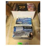 Magazines, Revlon curlers, misc