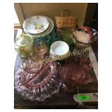 Basket, Glassware, misc