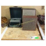 Remington typewriter, speakers