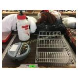 Racks, fishing bucket topper with bobbers/lures,