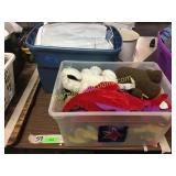 Stuff animals, bedding