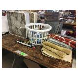 Box fans, rugs, lightbulbs