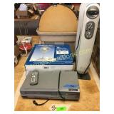 Heater, Magnavox vhs/dvd, fan