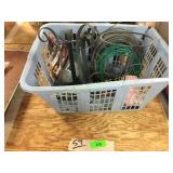 Cable, clothesline, metal holders