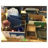 Machinist stamping tool, tools, lantern, misc