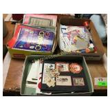 Valentine items, sheet music, misc