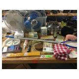 Fans, pan, household items
