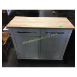 Kitchen island on wheels