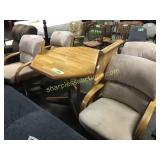 Kitchen table w/ext, 4 chairs