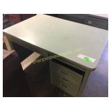 Metal office desk