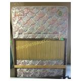 Queen bed frame w/mattress and boxspring