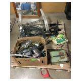 Limb trim saw, battery charger, cable, misc