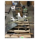 Yard tools, heater, misc