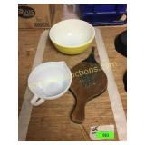 Bowls, fireplace tool