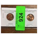 Brilliant uncirculated Old Wheat cent