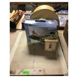 Air matress, hawkeye figurine, hat box