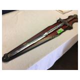 Mid Evil Knights Sword w/display board