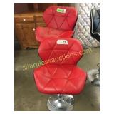 Red bar stools(2)