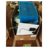 Radio, bike helmet & household items