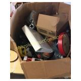 Photo album, glassware, mugs & clock