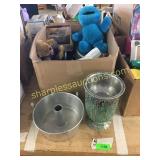 Shoes, candleholder & household items