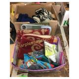 Sweaters, scale & household items