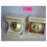 2 Hummel style Christmas tree ornament