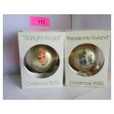 2 Hummel style Christmas tree ornament