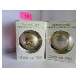 2 Hummel style Christmas tree ornament