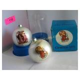 3 Hummel style Christmas tree ornaments