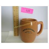 Antique stonware beer mug
