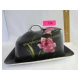 Beautiful vintage decorated cheese dish