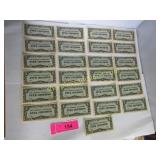 Collection of foreign paper money