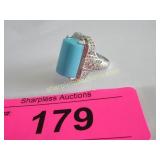 Fancy sterling filigree ring