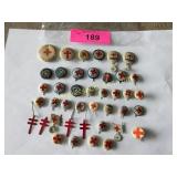 Collection of vintage antique pins