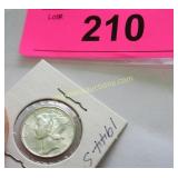 1944S BU MERCURY DIME