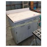Rolling metal cabinet