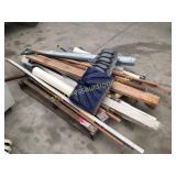 Shovels, boards, misc