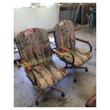 Pair of rolling chairs