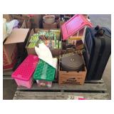 Paas egg kits, toys, suitcase, misc