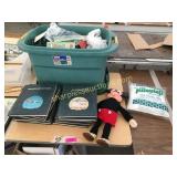 Books, xmas lights, misc