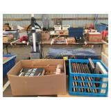 Gold club caddy, books, trunk, misc