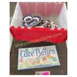Care Bears game, plates, misc