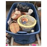 Books, purses, baskets, misc