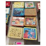 Lunch boxes, some with thermos