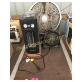 Fans, heater