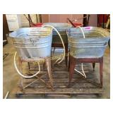 Wash tubs, quantity 3