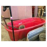 Wash tubs, tools, water trough