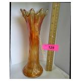 Vintage carnival glass vase